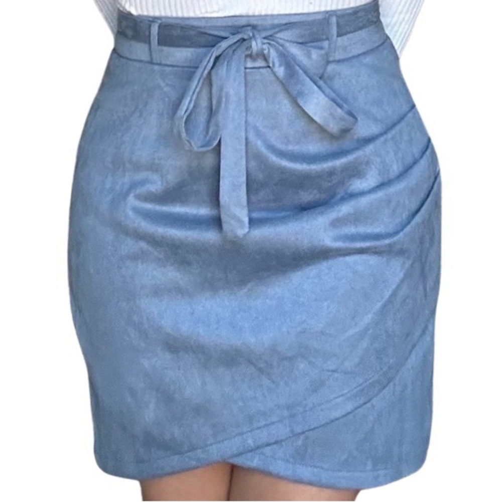 Blue Velvet Skirt